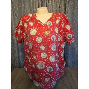 DICKIES SCRUB TOP Size 3XL THIS IS HOW I ROLL NURSE MEDICAL VET DENTAL